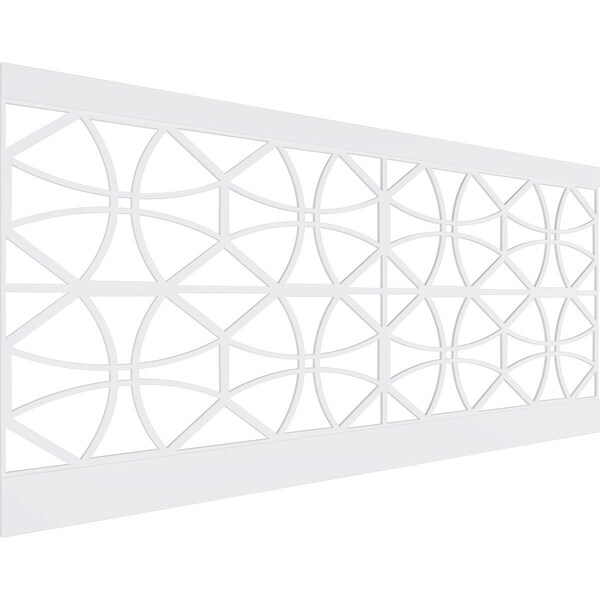 Ekena Millwork 44"H x 94 1/2"W Haswell PVC Wainscot Paneling Kit WPK44X94HWL - main